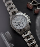 Ref. 16520 Rolex Daytona Zenith movement steel vintage chronograph sports watch full set for sale online A Collected Man London specialist rare watches