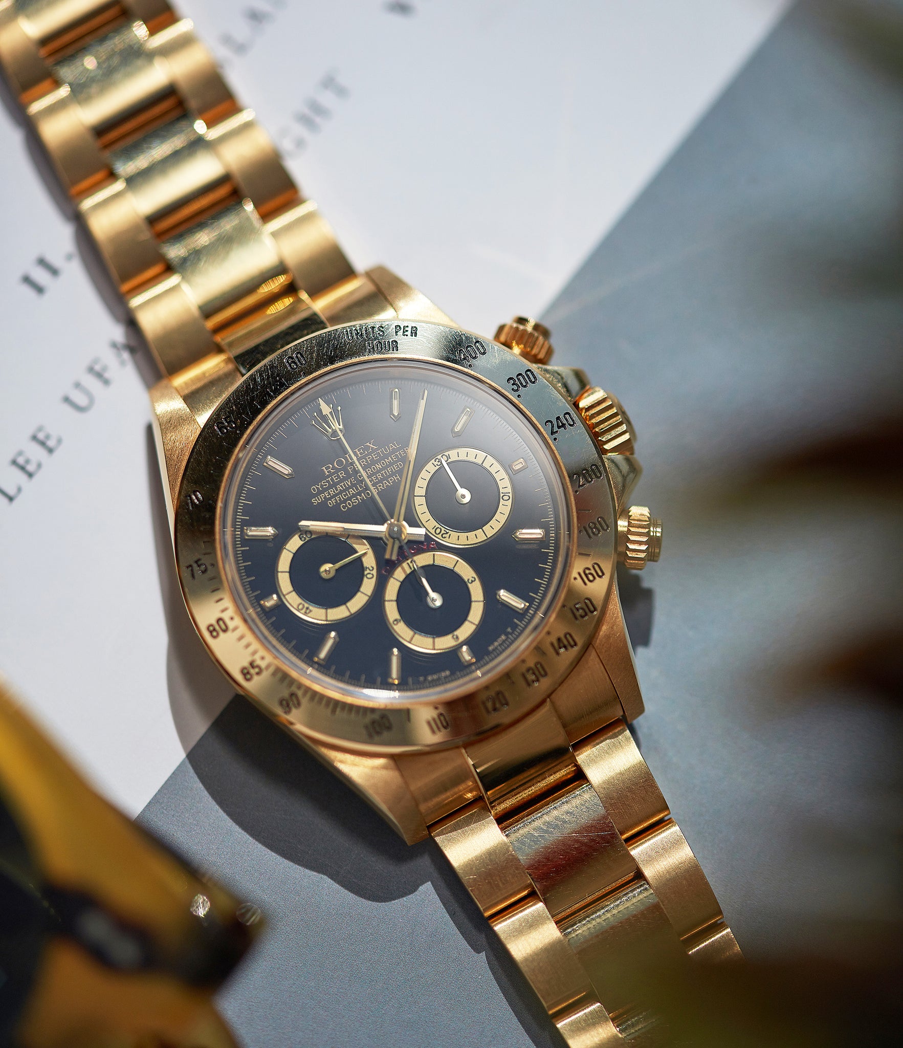 Rolex daytona zenith 2025 gold