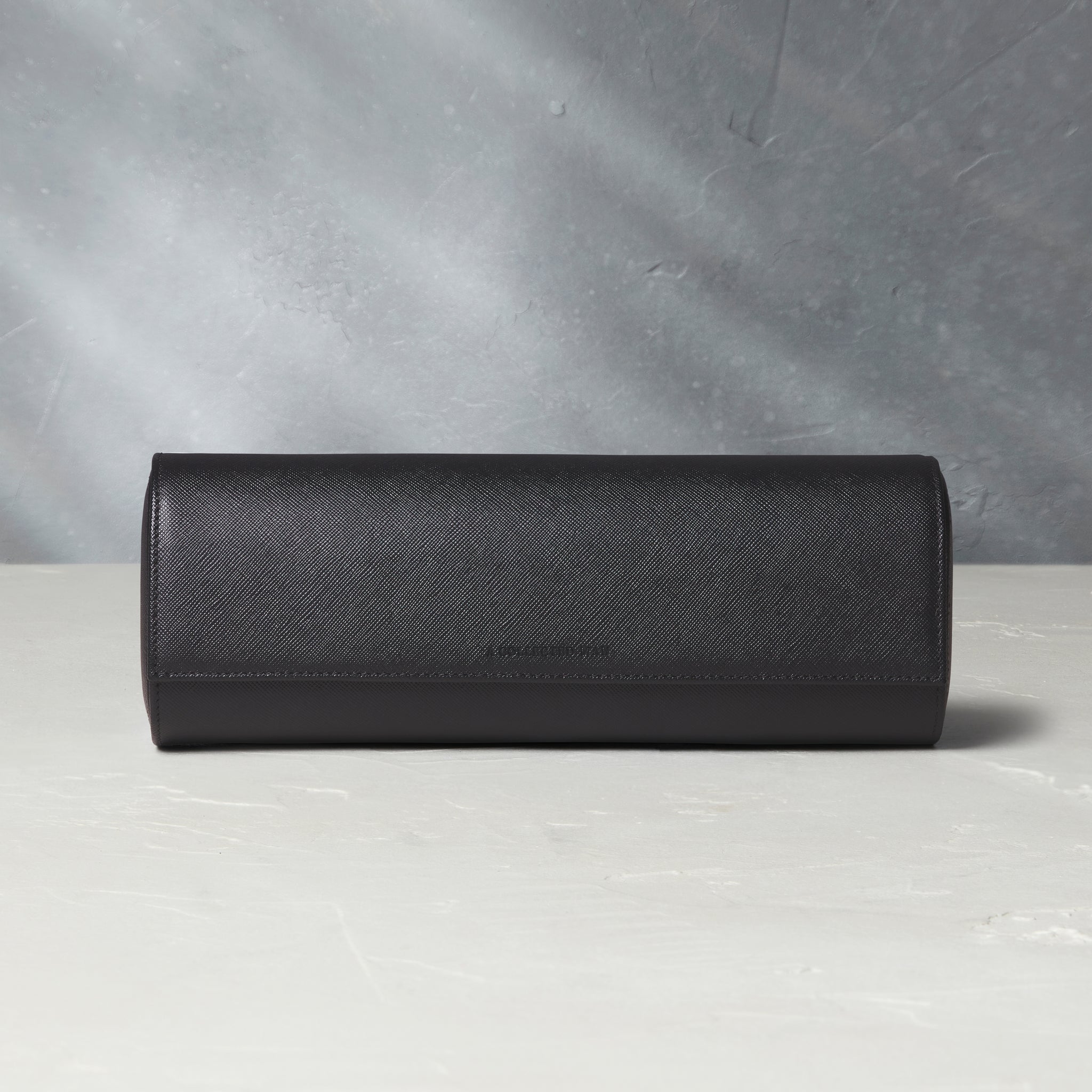 Rome, four-watch roll, black, saffiano leather | Buy A Collected Man Accessories | Available Worldwide
