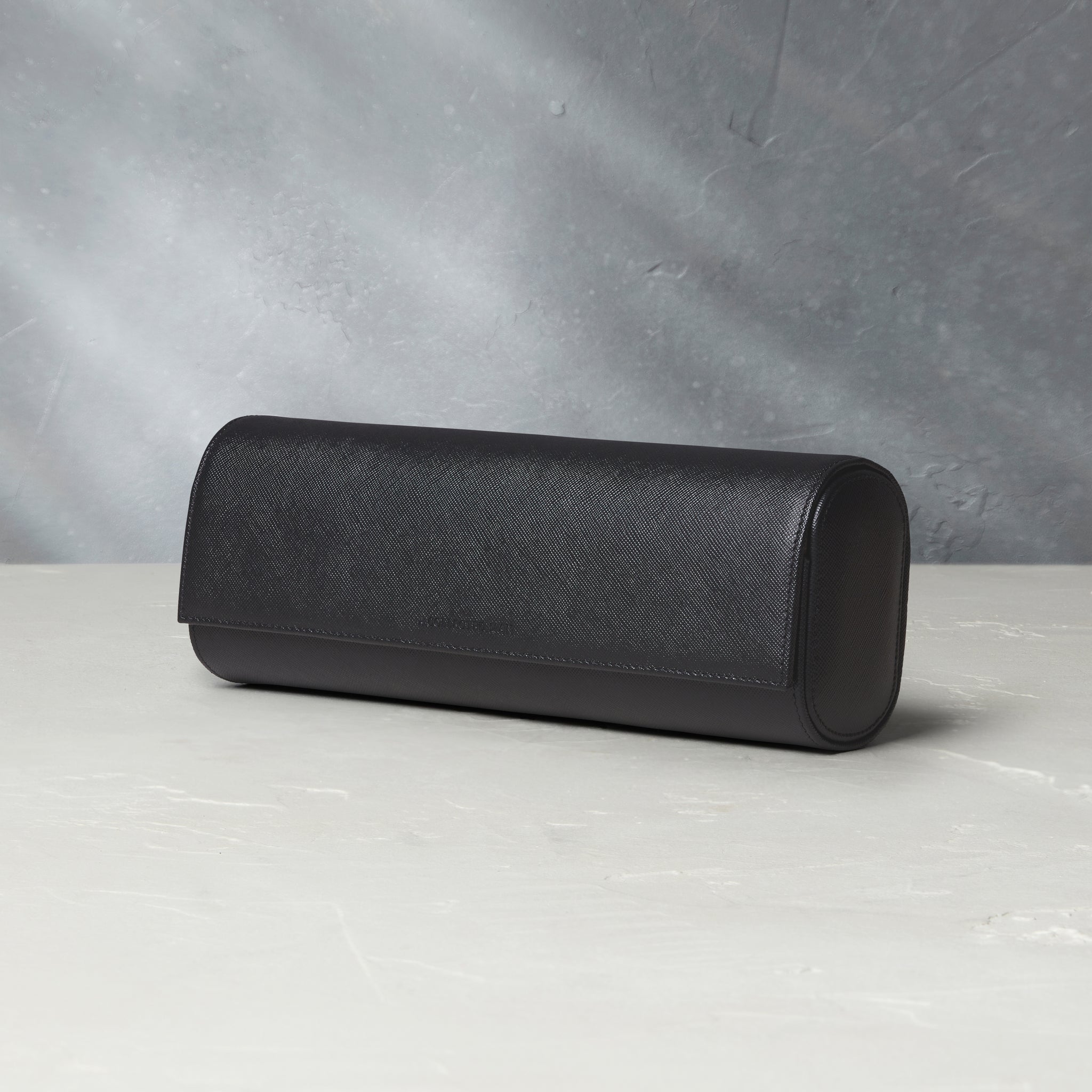 Rome, four-watch roll, black, saffiano leather | Buy A Collected Man Accessories | Available Worldwide