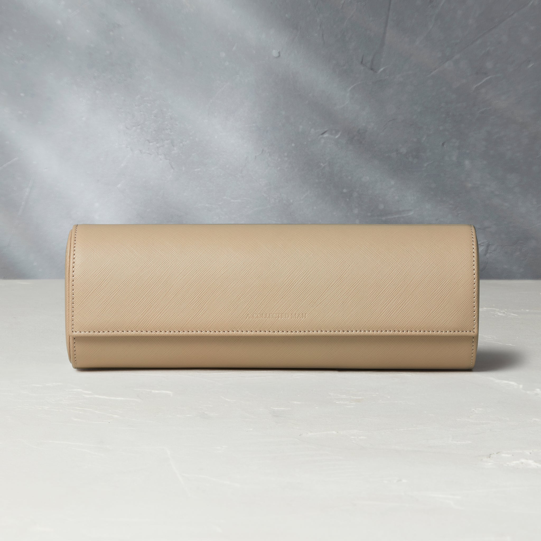 Rome, four-watch roll, linen, saffiano leather | Buy at A Collected Man London | Available Worldwide