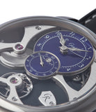 blue enamel dial Romain Gauthier Insight Micro-rotor titanium limited edition watch for sale online A Collected Man London