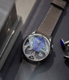 rare Romain Gauthier Insight Micro-rotor titanium blue enamel dial limited edition watch for sale online A Collected Man London