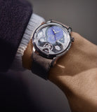 Romain Gauthier Insight Micro-rotor titanium blue enamel dial limited edition watch for sale online A Collected Man London