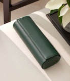 Rome, four-watch roll Four-watch oval-shaped roll in emerald green Saffiano leather | A Collected Man| Available World Wide