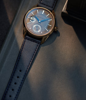 Buy saffiano quality watch strap in cosmic blue blue from A Collected Man London, in short or regular lengths. We are proud to offer these hand-crafted watch straps, thoughtfully made in Europe, to suit your watch. Available to order online for worldwide delivery.