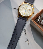 Buy saffiano quality watch strap in cosmic blue blue from A Collected Man London, in short or regular lengths. We are proud to offer these hand-crafted watch straps, thoughtfully made in Europe, to suit your watch. Available to order online for worldwide delivery.