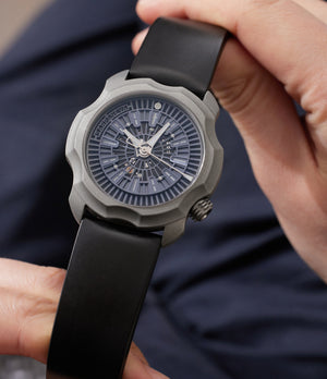Sarpaneva Korona K0 Stainless Steel | Dial | On-wrist | Buy at A Collected Man | Available Worldwide