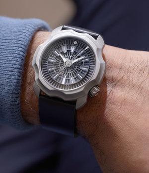 Sarpaneva Korona K0 Stainless Steel | Dial | On-wrist | Buy at A Collected Man  | Available Worldwide