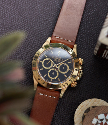 Rolex vintage leather strap deals