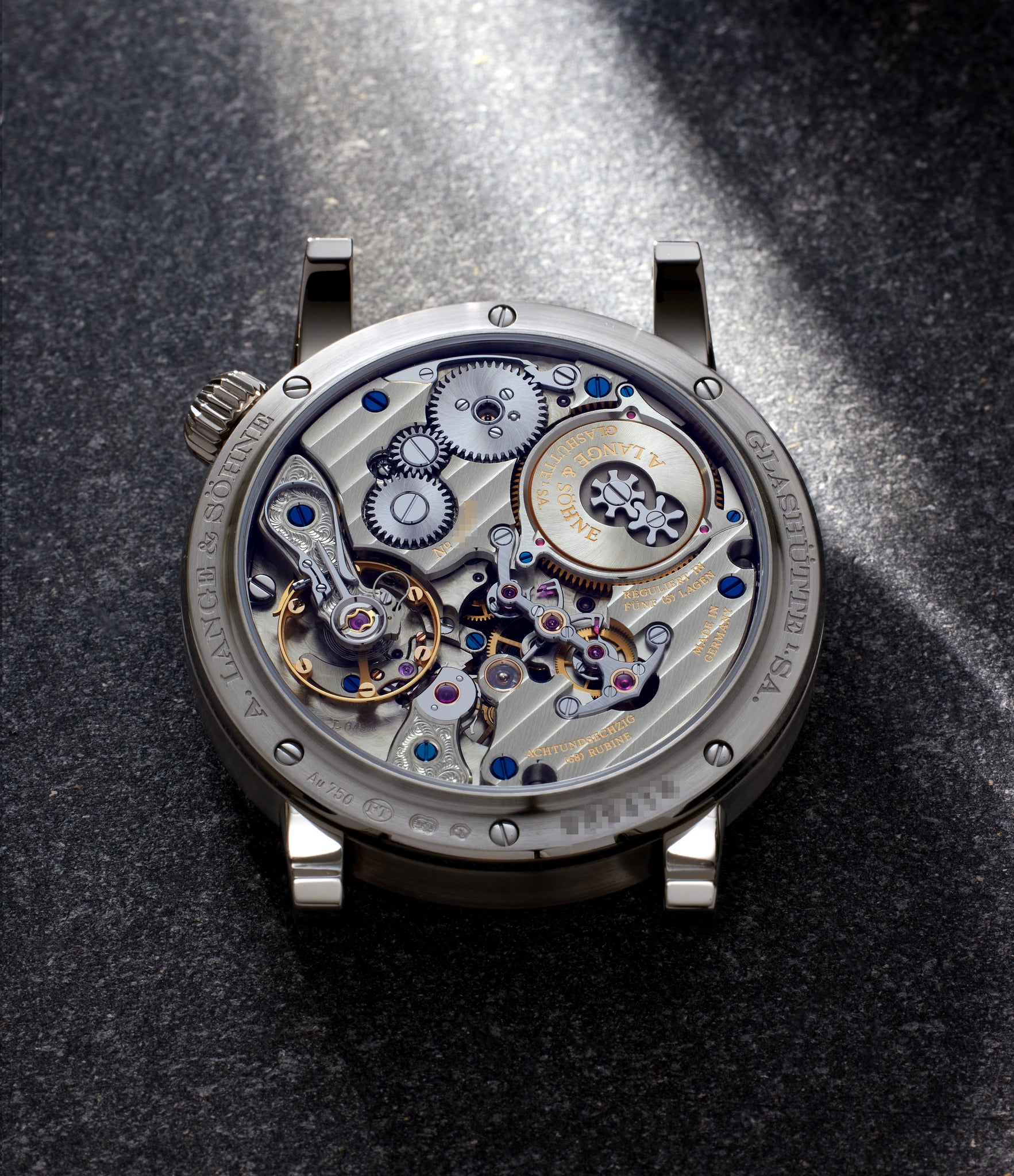 A. Lange & Söhne Zeitwerk | 140.029 | Sapphire Case Back | White Gold | Available to Buy Worldwide At A Collected Man