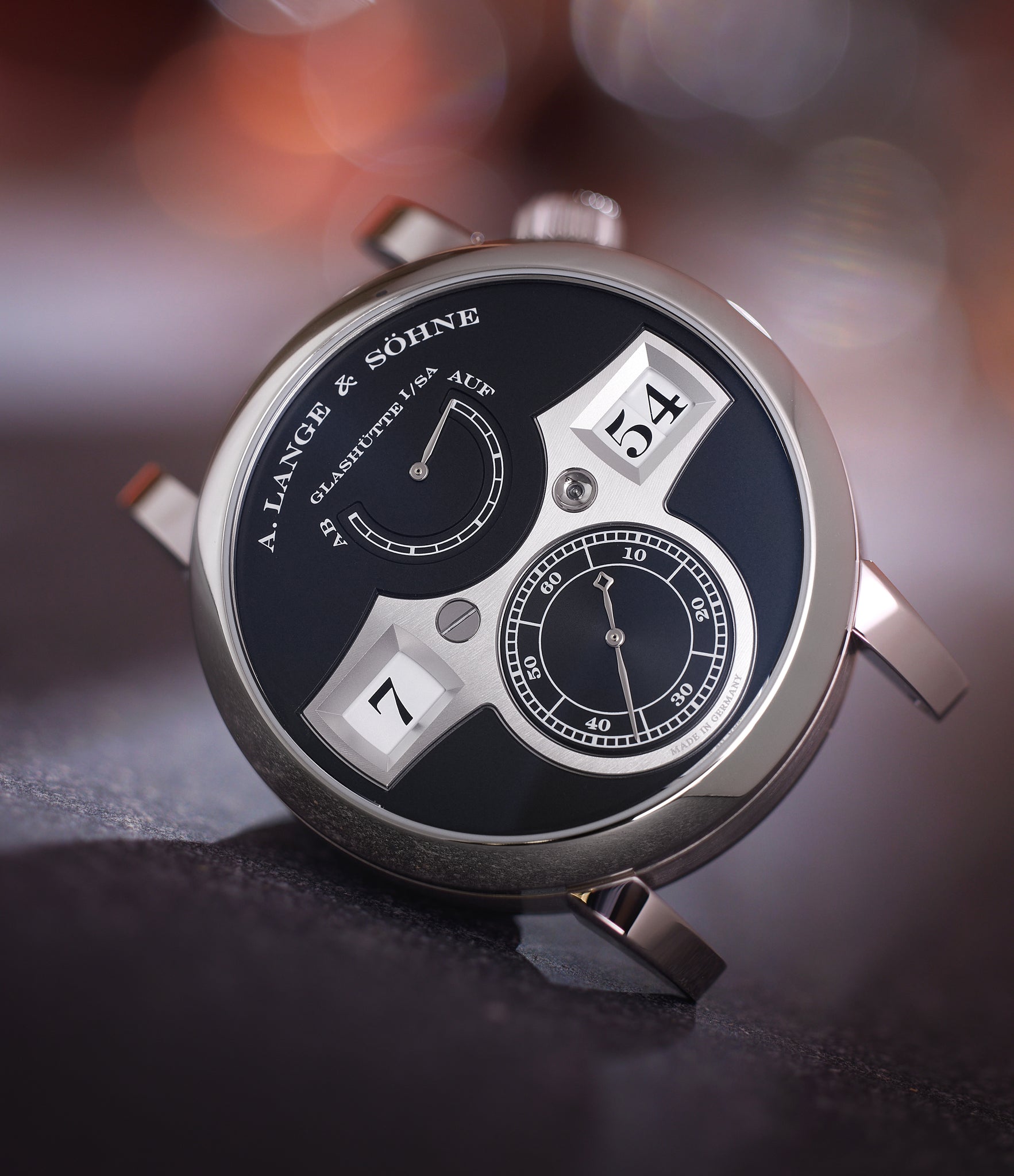 A. Lange & Söhne Zeitwerk | 140.029 | Dial | White Gold | Available to Buy Worldwide At A Collected Man