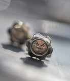 Silver cufflinks