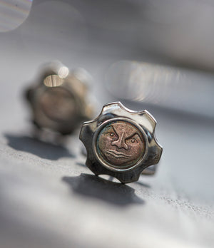 Silver cufflinks