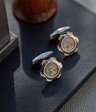 Silver cufflinks