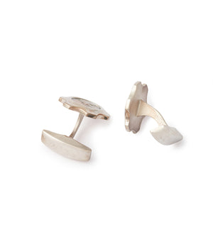 Silver cufflinks