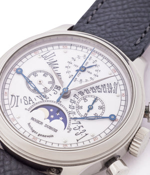 Bi-Retrograde Perpetual Calendar Chronograph | White Gold