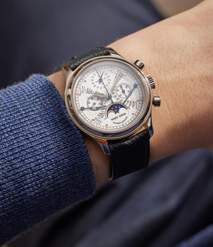 Bi-Retrograde Perpetual Calendar Chronograph | White Gold