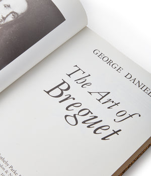 George Daniels CBE watchmaker's book on The Art of Breguet rare specialy-bound first edition book signed and gifted by the author at A Collected Man London 