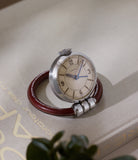 Travel Alarm Clock | “Ring” Style | Stainless Steel & Leather Case | A Collected Man London