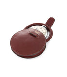 Travel Alarm Clock | “Ring” Style | Stainless Steel & Leather Case | A Collected Man London