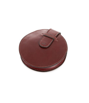 Travel Alarm Clock | “Ring” Style | Stainless Steel & Leather Case | A Collected Man London