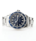 Tudor Submariner Prince Oysterdate 76100 steel automatic vintage pre-owned watch with blue dial and steel strap