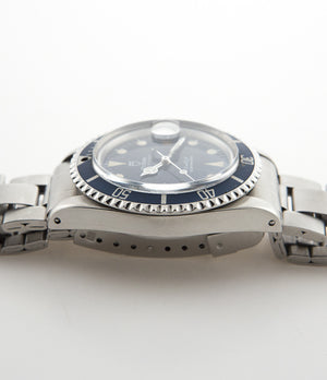 Tudor Submariner Prince Oysterdate 76100 steel automatic vintage pre-owned watch with blue dial and steel strap