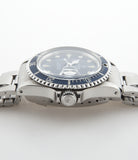 Tudor Submariner Prince Oysterdate 76100 steel automatic vintage pre-owned watch with blue dial and steel strap