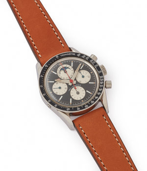 selling Universal Geneve Tri-Compax Evil Clapton 881101/02 black dial vintage steel chronograph for sale online at A Collected Man London UK specialist of rare watches