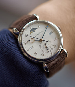 Buy dark brown suede Rome watch strap | Buy watch straps at A Collected Man London