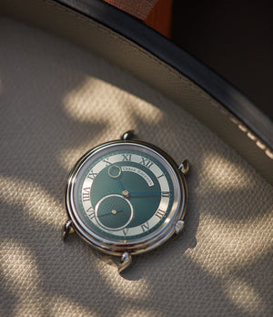 London limited Edition Urban Jürgensen British racing green dial steel time-only dress watch for sale exclusively at A Collected Man London