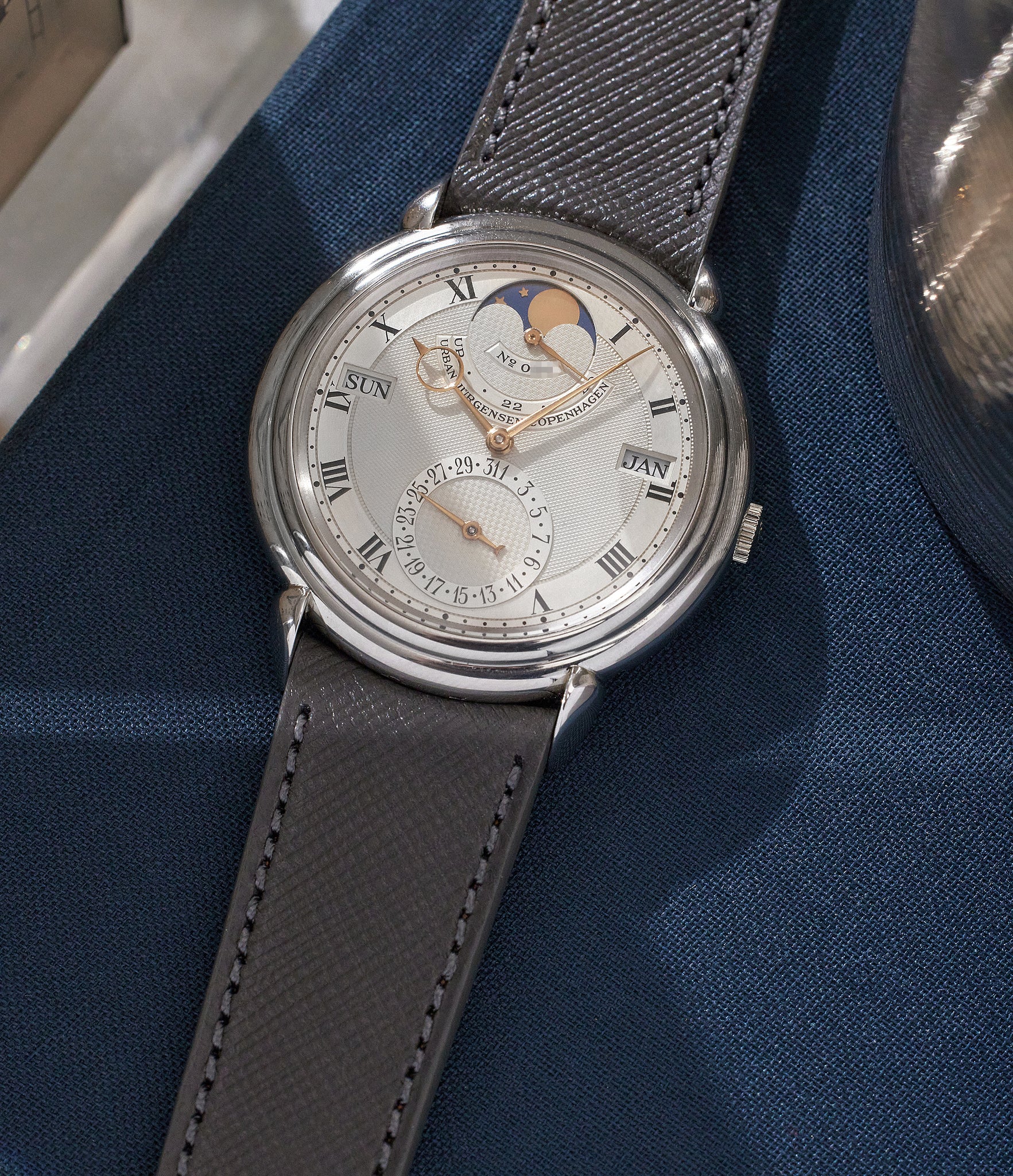 Urban Jürgensen Perpetual Calendar Reference 3, purchase rare vintage watches from A Collected Man, London