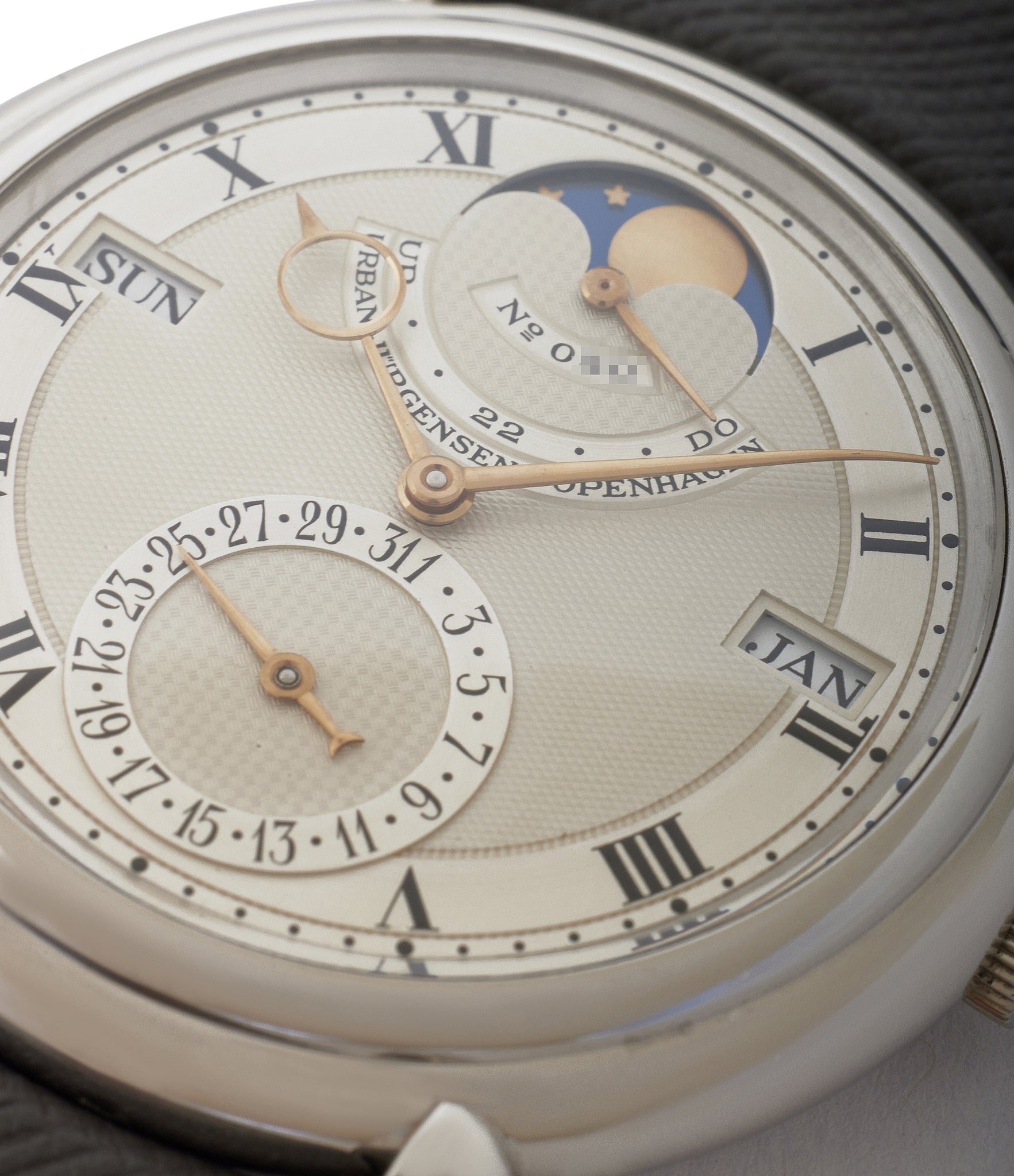 Urban Jürgensen Perpetual Calendar Reference 3, purchase rare vintage watches from A Collected Man, London