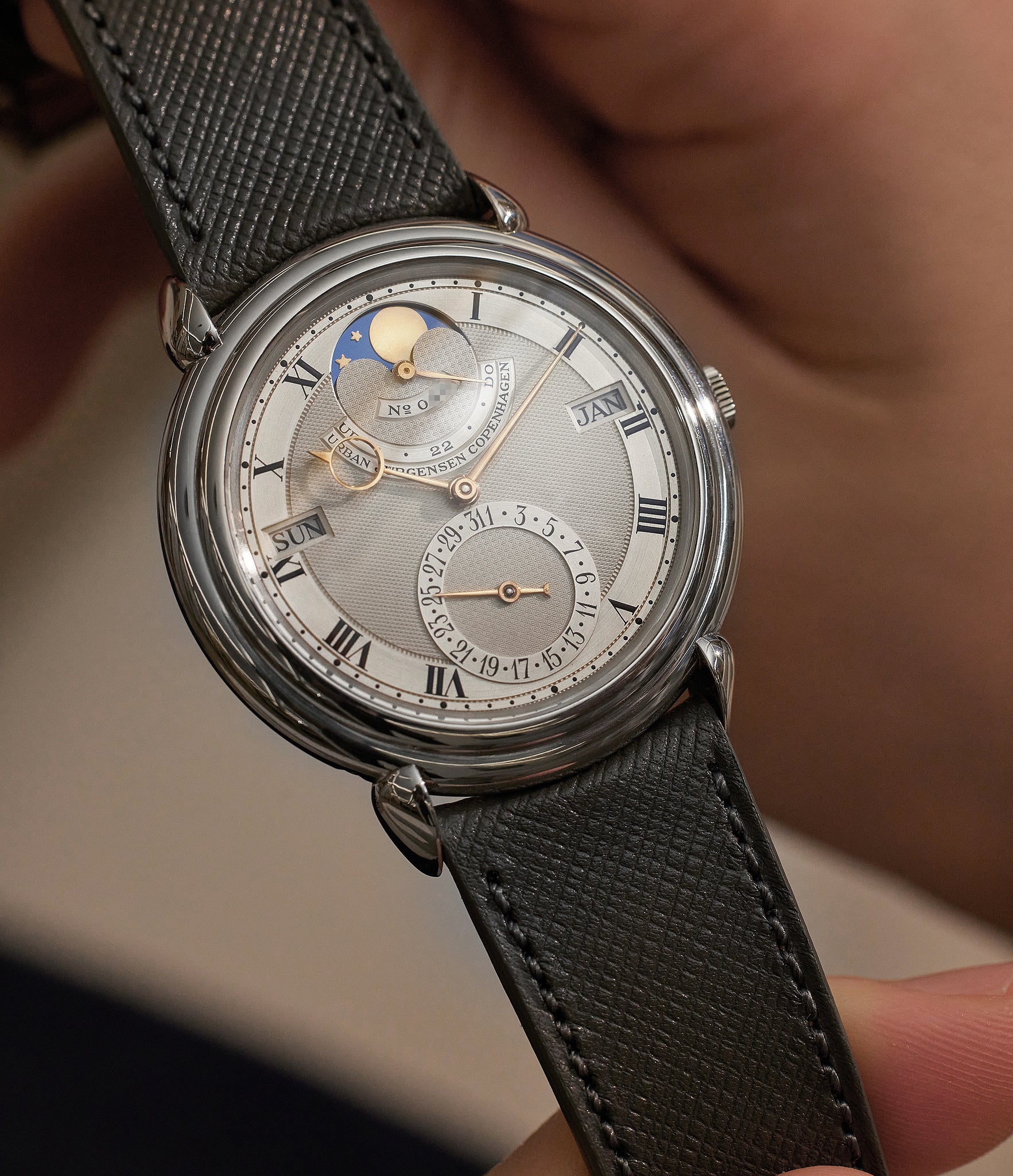 Urban Jürgensen Perpetual Calendar Reference 3, purchase rare vintage watches from A Collected Man, London