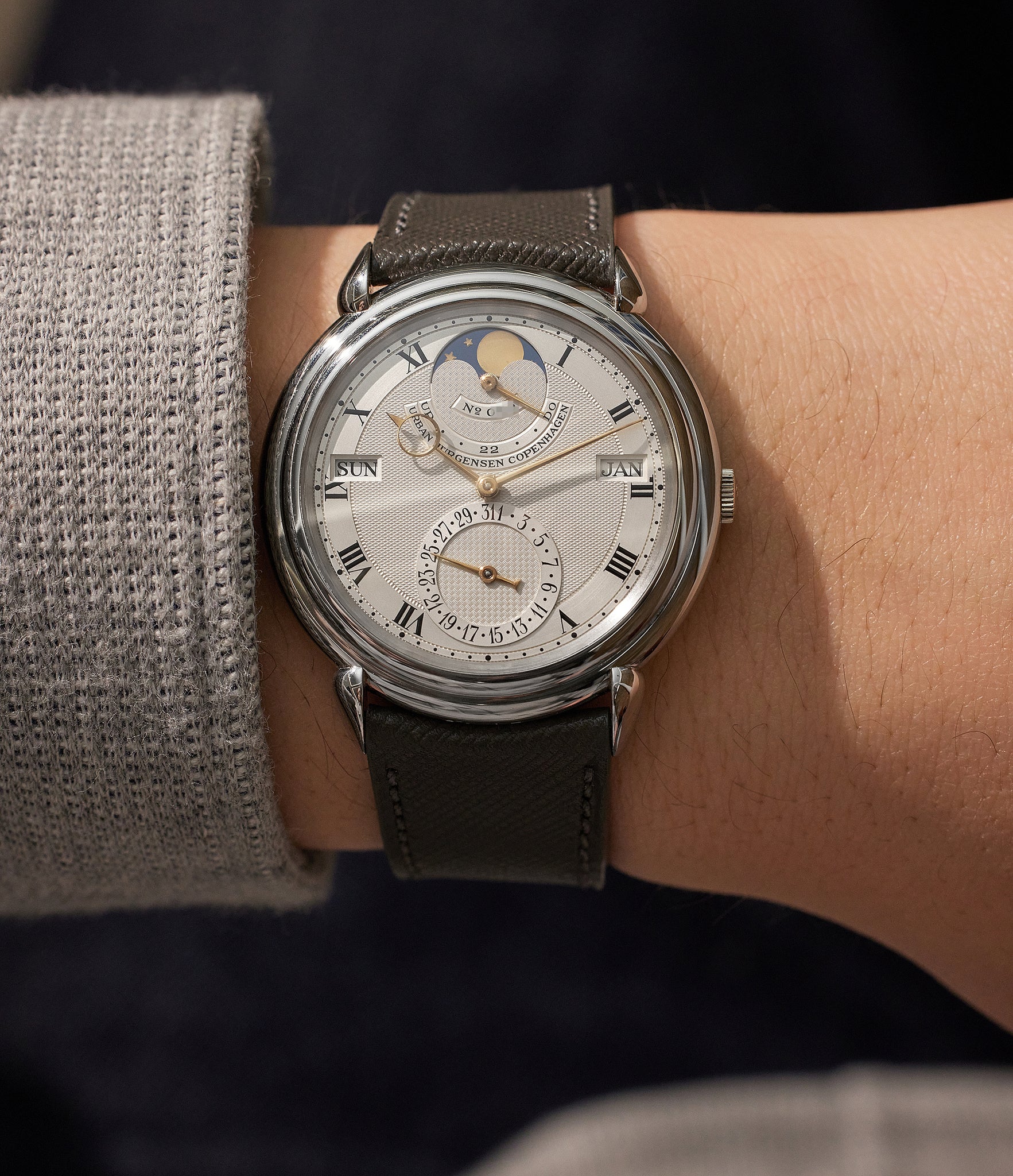 Urban Jürgensen Perpetual Calendar Reference 3, purchase rare vintage watches from A Collected Man, London