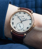 for sale preowned Urban Jurgensen 11L prototype rose gold watch full set at A Collected Man London United Kingdom online specialist of independent watchmakers