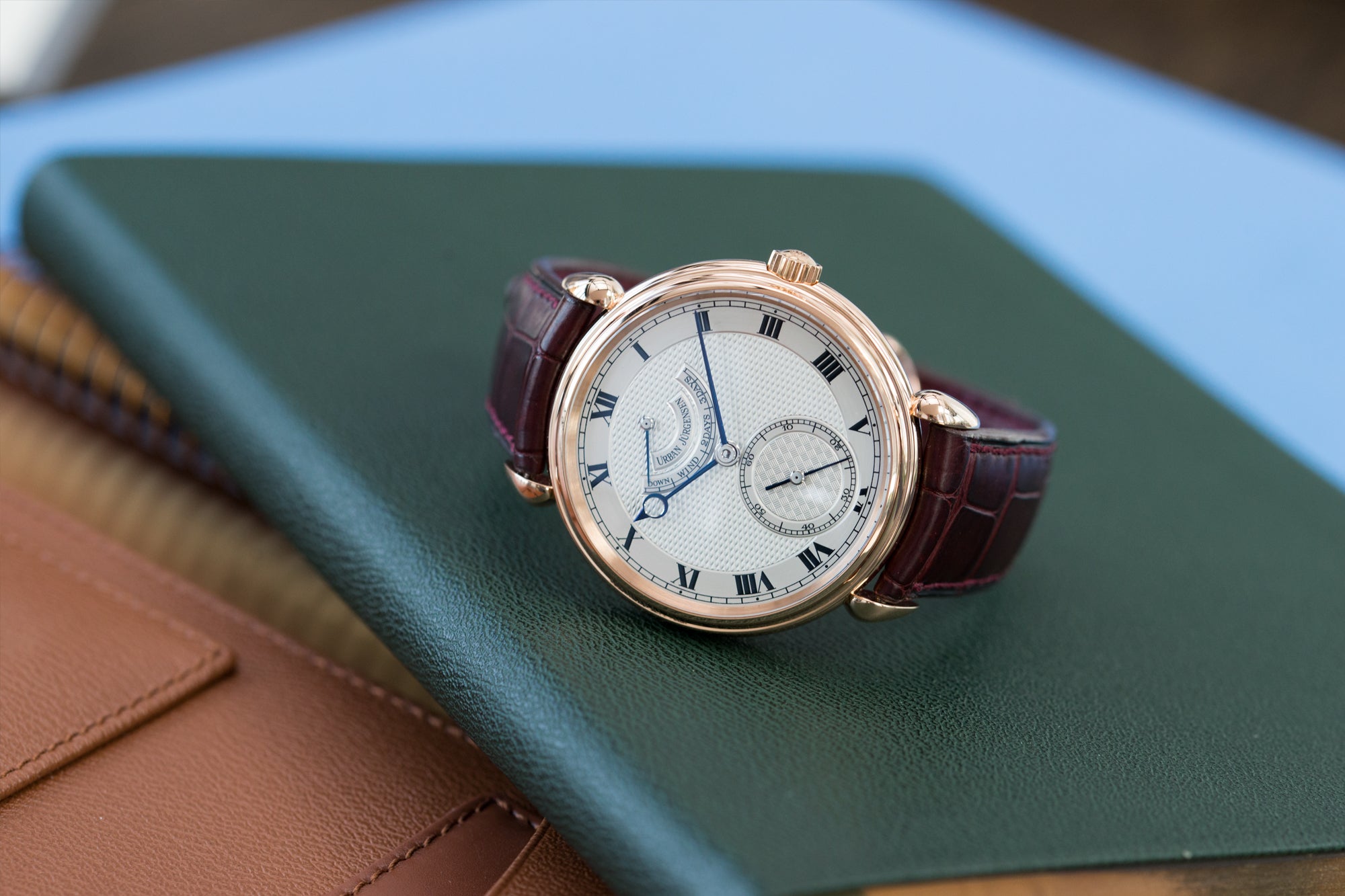 Urban Jurgensen 11L rose gold watch full set at A Collected Man London United Kingdom online specialist of independent watchmakers