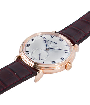 for sale prototype Urban Jurgensen 11L rose gold watch full set at A Collected Man London United Kingdom online specialist of independent watchmakers