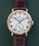 buy men's luxury preowned dress watch Urban Jurgensen 11L rose gold watch full set at A Collected Man London United Kingdom online specialist of independent watchmakers