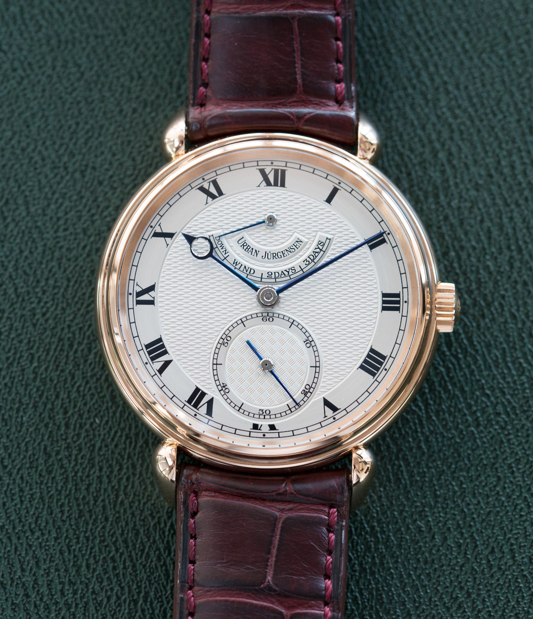 buy men's luxury preowned dress watch Urban Jurgensen 11L rose gold watch full set at A Collected Man London United Kingdom online specialist of independent watchmakers