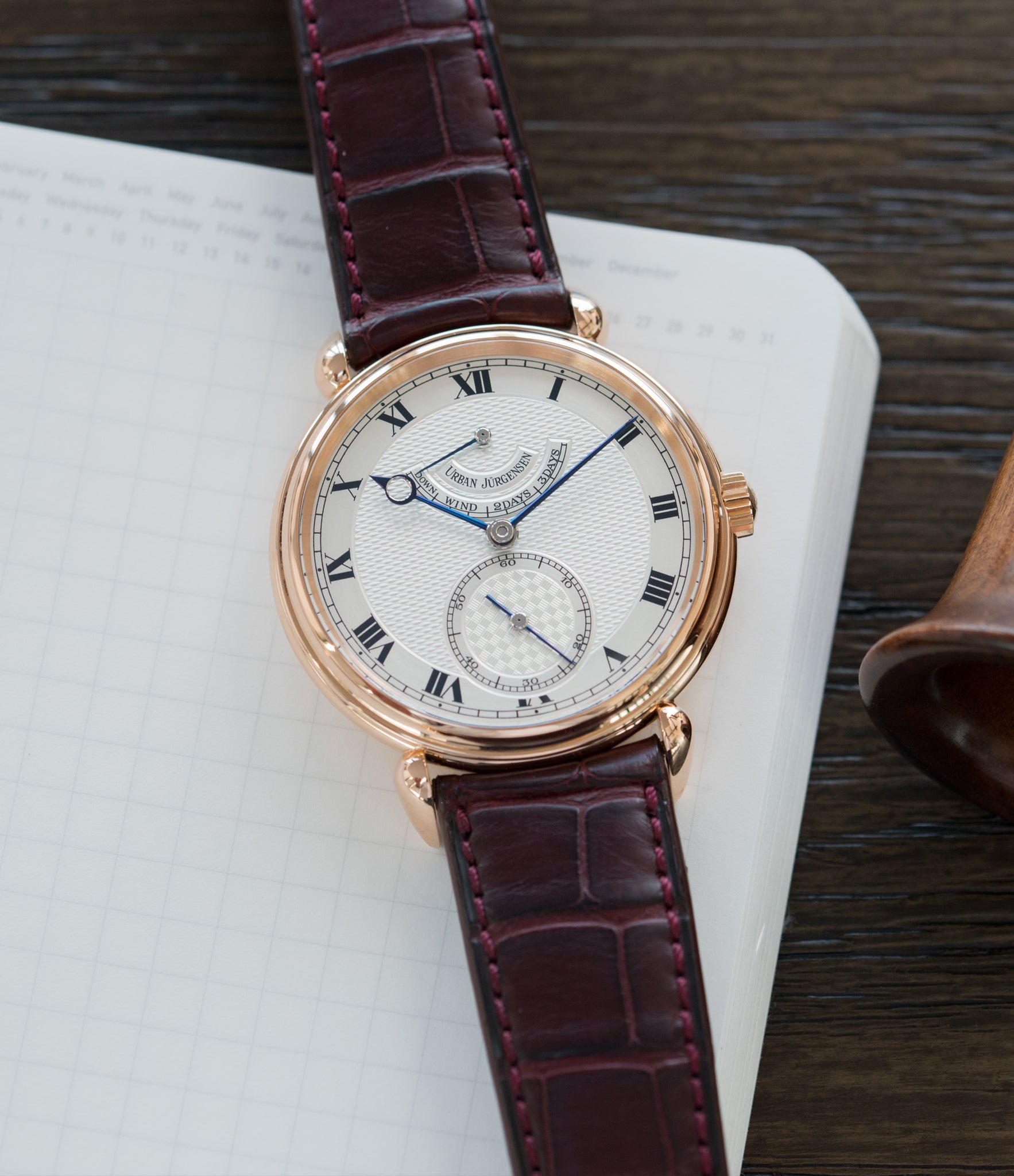 selling Urban Jurgensen 11L prototype rose gold watch full set at A Collected Man London United Kingdom online specialist of independent watchmakers