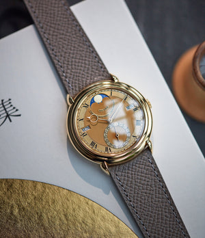 Urban Jürgensen Reference 2 Perpetual Calendar Moonphase Derek Pratt dial rare dress watch independent Danish Swiss watchmaker for sale online at A Collected Man London