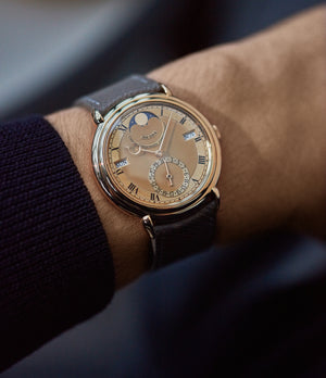 selling Urban Jürgensen Ref. 2 Perpetual Calendar Moonphase Derek Pratt dial rare dress watch independent Danish Swiss watchmaker for sale online at A Collected Man London
