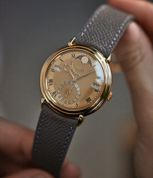 pre-owned Urban Jürgensen Ref. 2 Perpetual Calendar Moonphase Derek Pratt dial rare dress watch independent Danish Swiss watchmaker for sale online at A Collected Man London