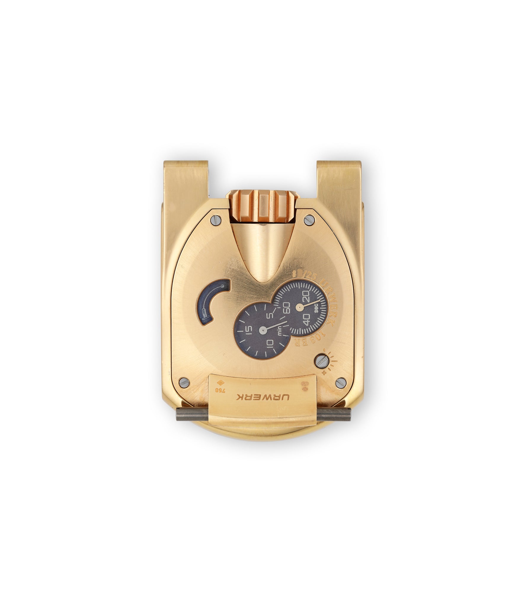 Urwerk UR-103.01 | Case back | Rose Gold | Limited to 25 pieces | Buy at A Collected Man London