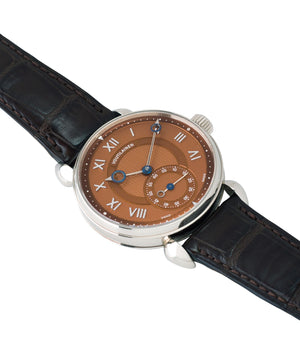 selling Kari Voutilainen Observatoire Limited Edition rare brown dial watch online at A Collected Man London specialist endorsed seller of pre-owned independent watchmakers