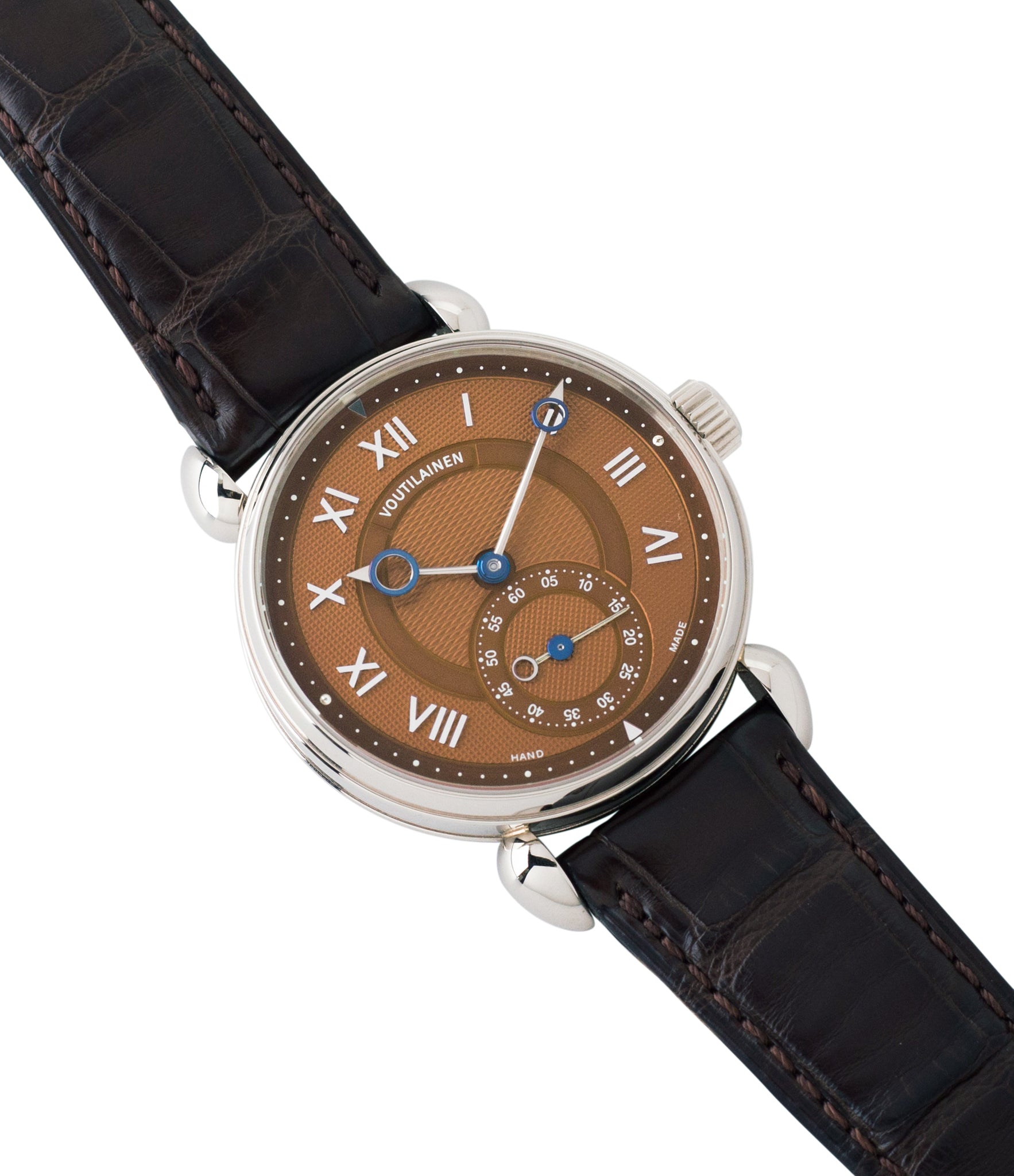 buy Kari Voutilainen Observatoire Limited Edition rare brown dial watch online at A Collected Man London specialist endorsed seller of pre-owned independent watchmakers