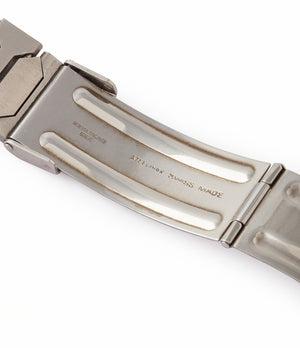 steel Vacheron Constantin deployant clasp 222 vintage grey dial sport watch for sale online at A Collected Man London UK specialist of rare watches
