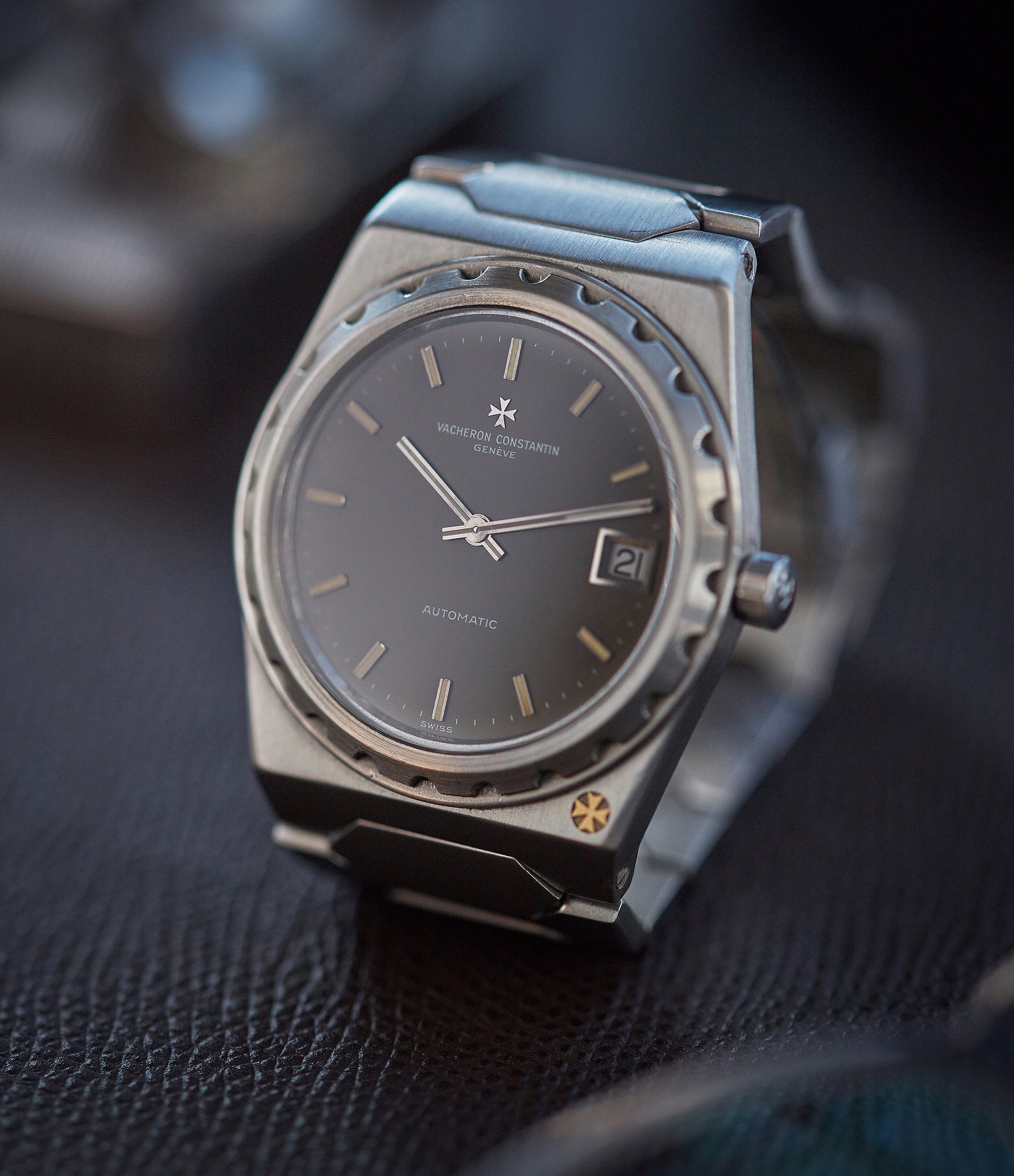 vintage Vacheron Constantin 222 steel grey dial sport watch for sale online at A Collected Man London UK specialist of rare watches